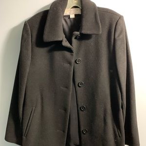 Black pea coat
